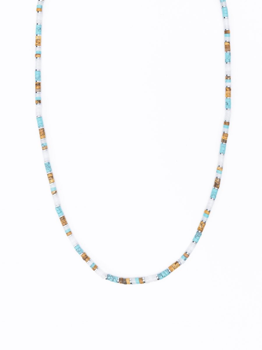 שרשרת חרוזים צבעונית לגבר