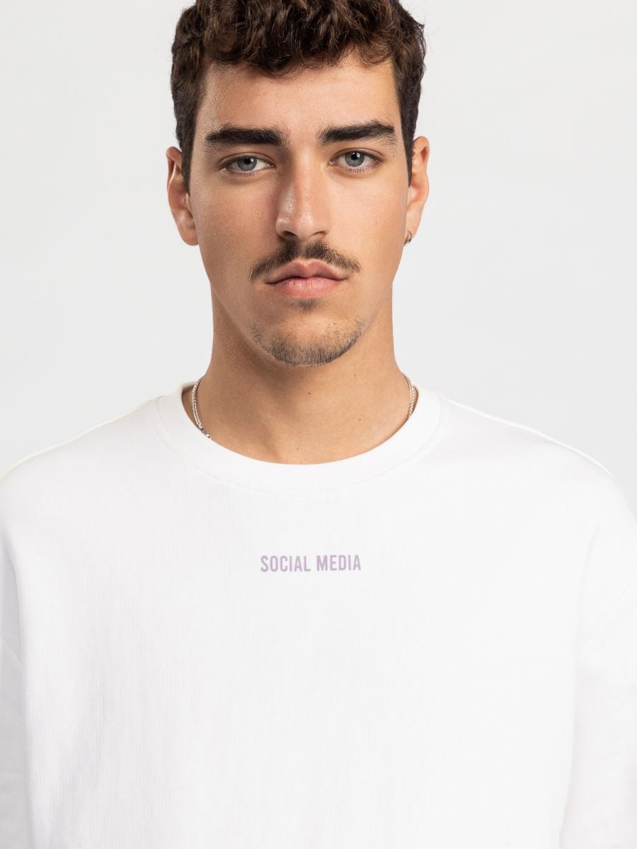 טי שירט לגבר SOCIAL MEDIA