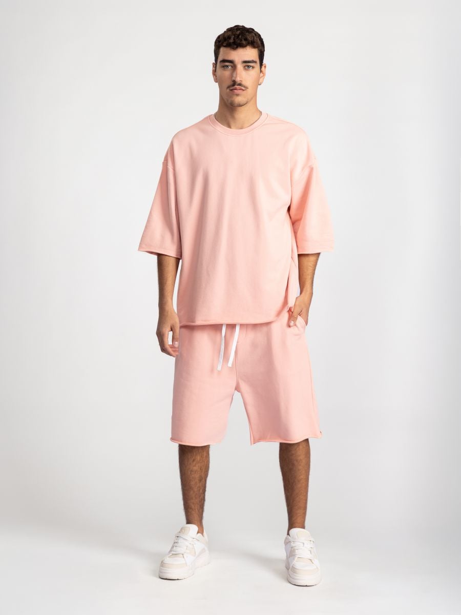 חולצה קצרה עם סיומת פרומה