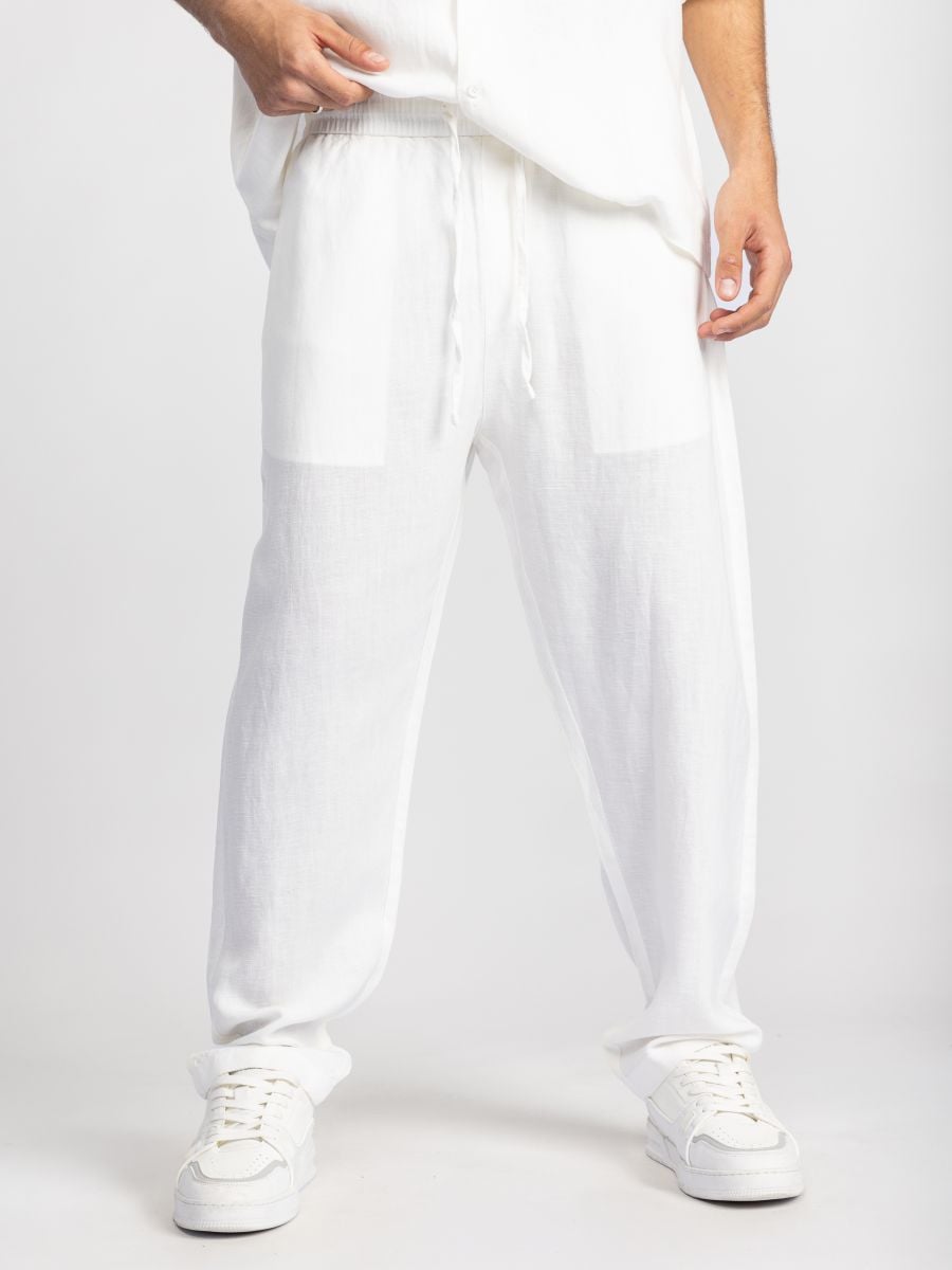 מכנסיים מכופתרים לגבר ריזורט