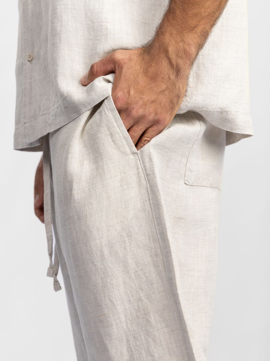 מכנסיים מכופתרים לגבר ריזורט