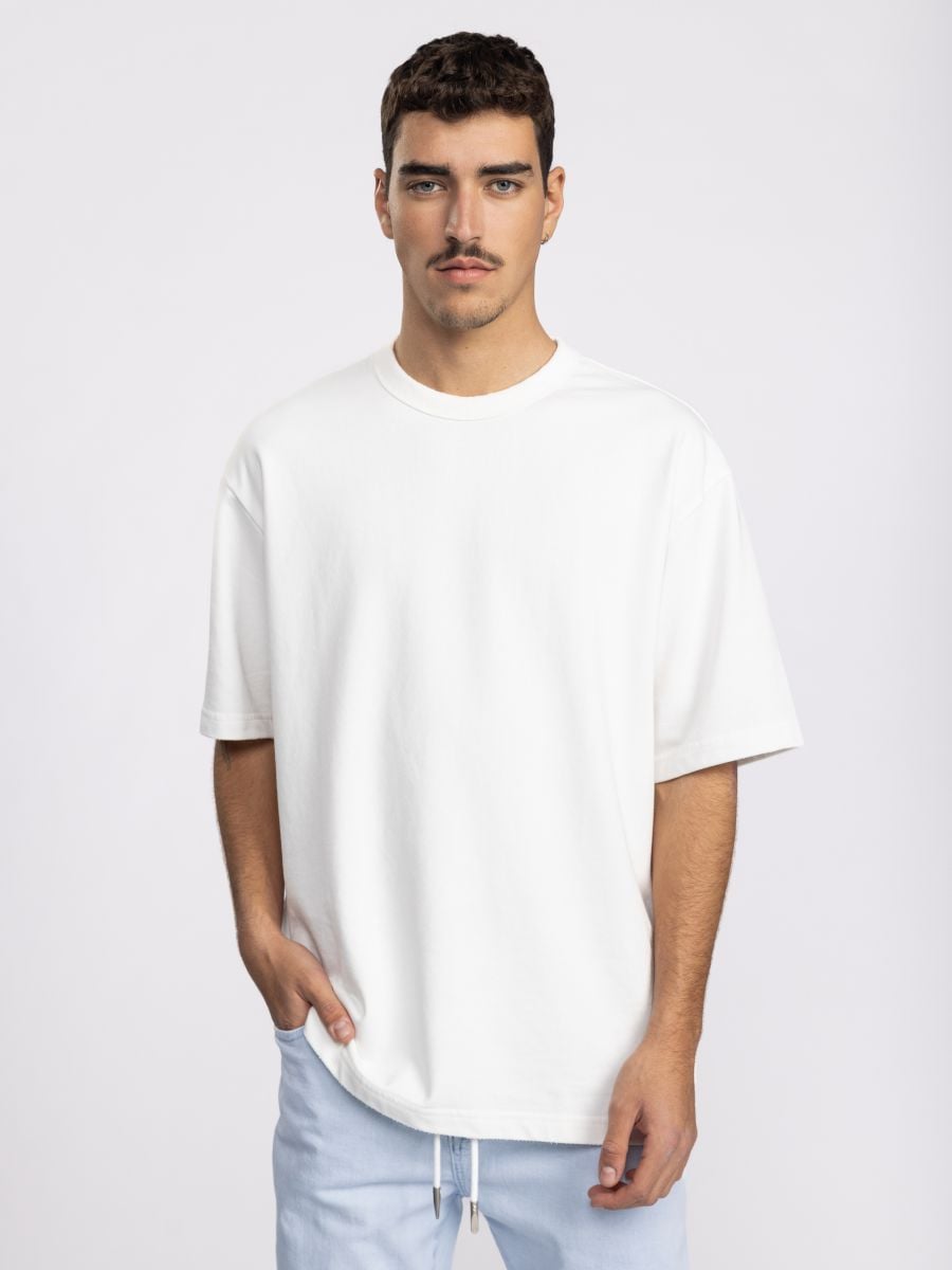 טי שירט חלקה לגבר\n בגזרת Blue Fit