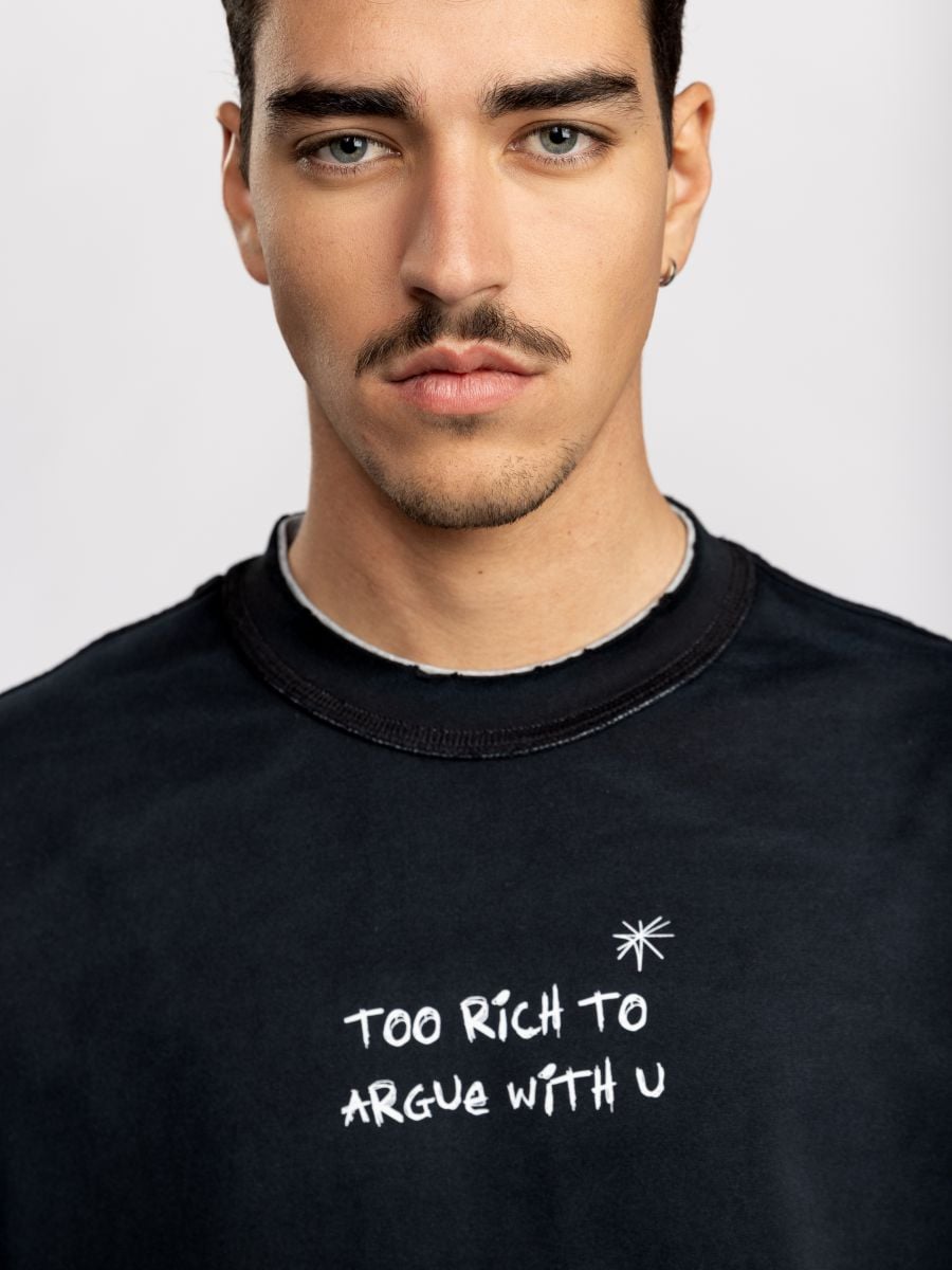 טישרט אובר סייז לגבר RICH