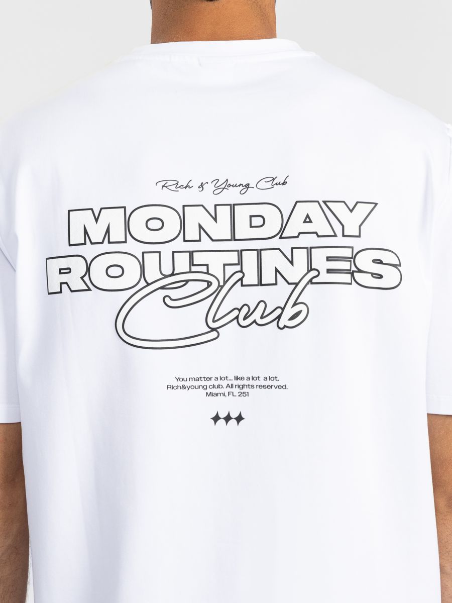 טי שירט ווש לגבר MONDAY ROUTINES