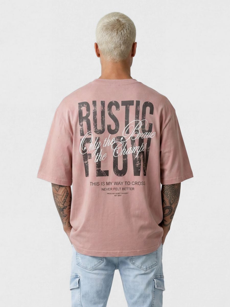 טישרט אובר סייז RUSTIC FLOW