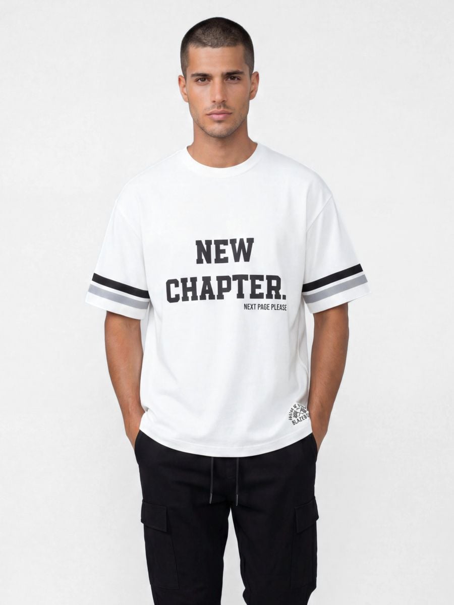 טי שירט אוברסייז NEW CHAPTER