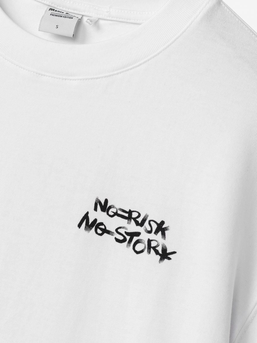 טישרט אובר סייז NO RISK NO STORY