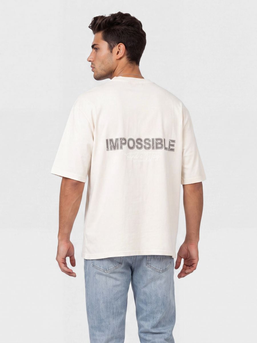 טישרט אובר סייז  IMPOSSIBLE