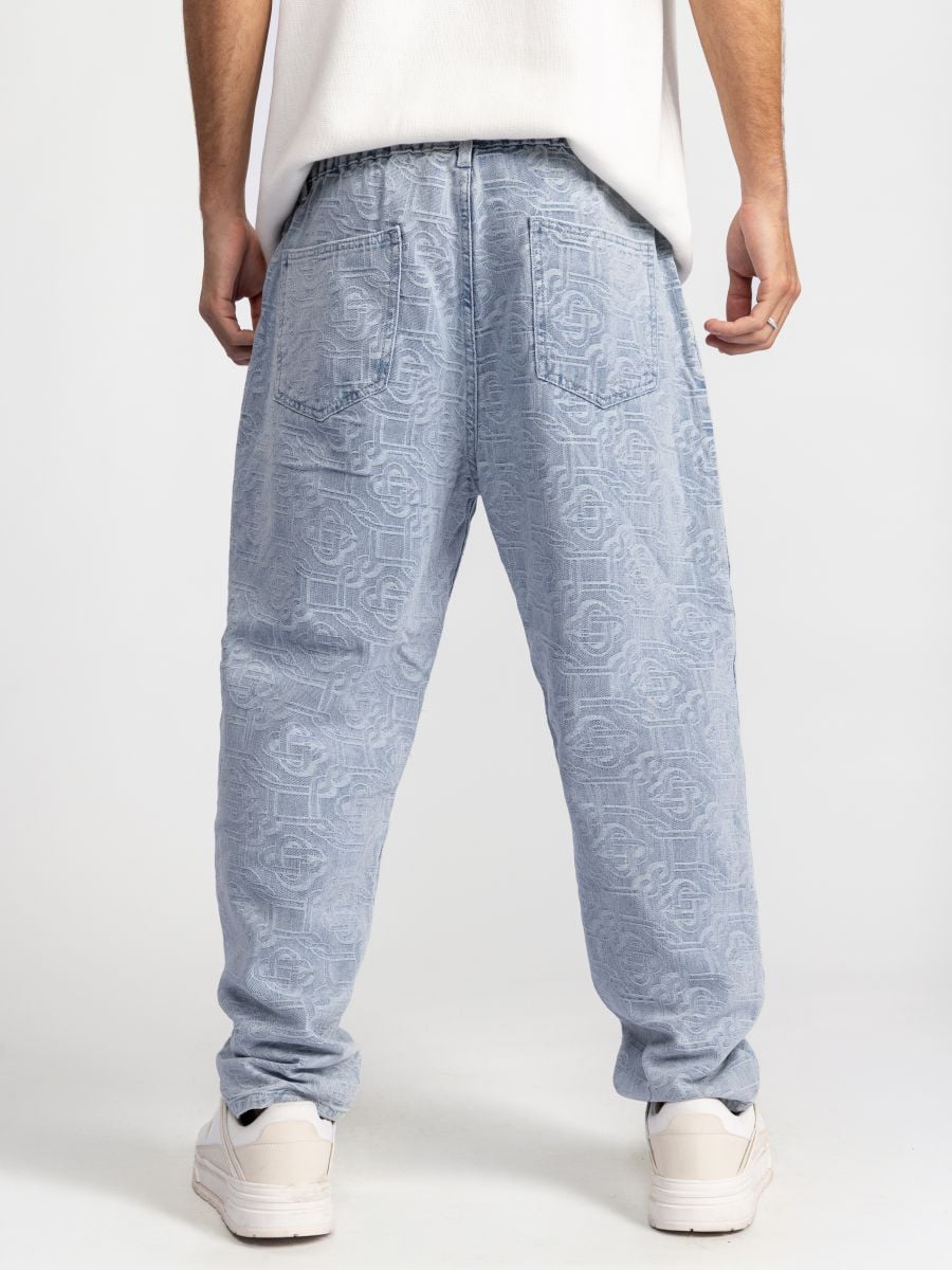 גינס לגבר עם דוגמת טקסטורה