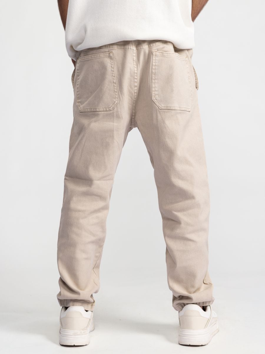 מכנסי בד לגבר עם שרוך