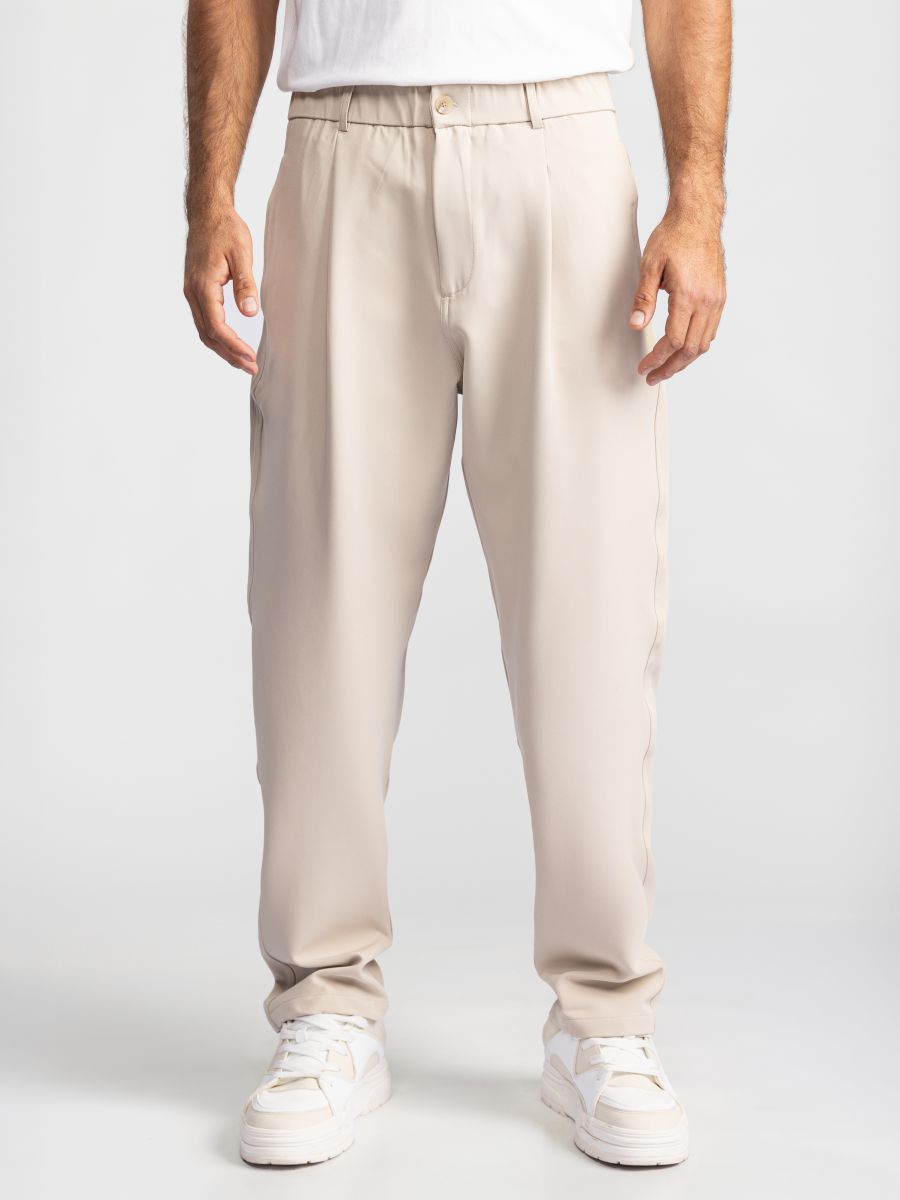 מכנסי ערב עם מותן גומי לגבר