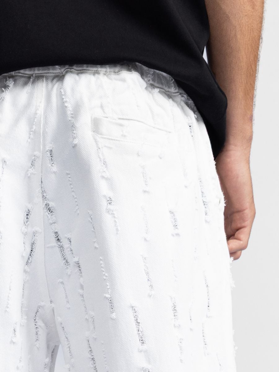 מכנסי בד לגבר בטקסטורה פרומה